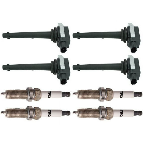 Ignition Coil and Spark Plug Kit 8 Piece - Compatible with 2007 - 2009 Nissan Sentra 2.0L 4-Cylinder 2008