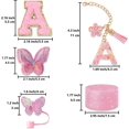 thumbnail image 2 of LAMOOER Cup Accessories Set for Stanley Tumbler, Including 10mm Butterfly Straw Cover, Cup Letter Charms, Bling Silicone Boot, Letter Sticker and Butterfly Embroidered Sticker, Letter J, Acrylic, 2 of 4