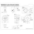 thumbnail image 2 of Kingston Brass KB36320AX Balance de Pression Baignoire et Robinet de Douche - Laiton Poli, 2 of 2