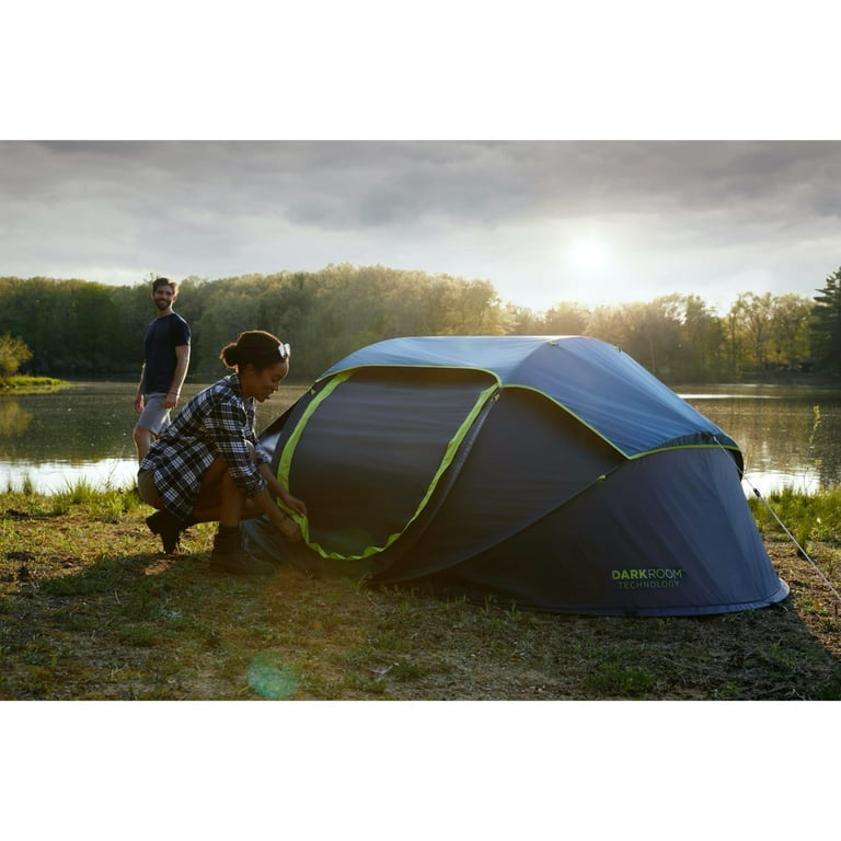 Coleman DARK ROOM ポップアップテント Amazon.co.jp: Coleman 6-Person Dark Room Sundome Tent, Green/Black