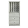 thumbnail image 4 of Benzara Wooden Wine Cabinet with Wine Bottle Rack and Three Drawers, White, 4 of 6