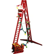 Stepping Santa on Ladder