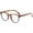 Leopard, variant on Women's Leopard Print Glasses Boho Style Square Frame Eyewear, Non-Prescription Fashion Accessory