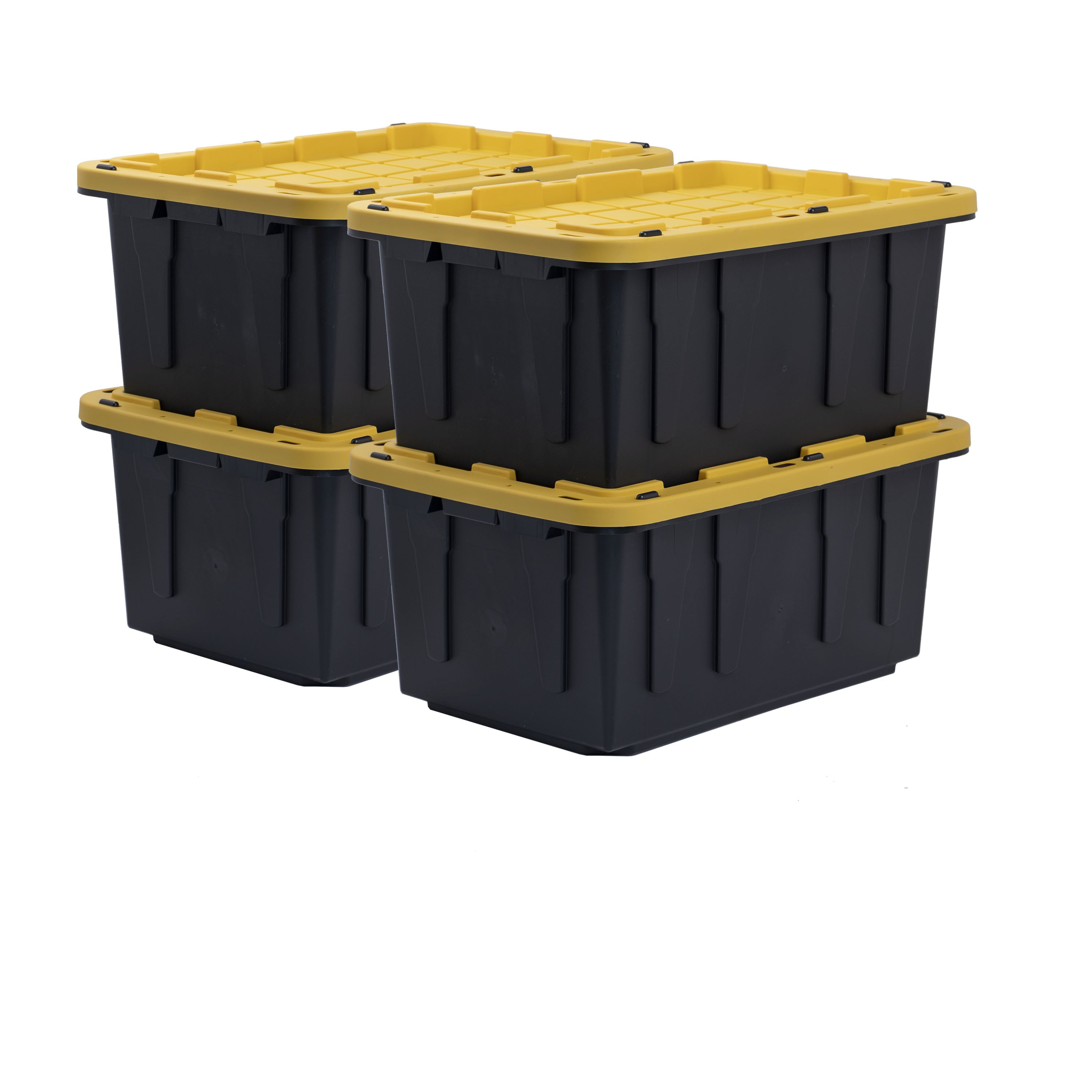 Tough Box 5 Gallon Black Bucket with Yellow Lid
