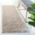 thumbnail image 3 of SAFAVIEH Paris Ivonette Solid Shag Area Rug, Dark Beig, 9' x 12', 3 of 8
