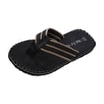 thumbnail image 2 of Domzle Mens Womens Flip Flops Casual Comfort Thong Sandals Non-Slip Slippers for Beach Black 9 Wide, 2 of 8