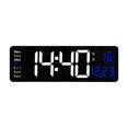 thumbnail image 2 of Reloj de pared Digital, fecha de temperatura, pantalla de , cuenta arriba y temporizador, alarmas duales, reloj despertador Digital LED para sal BLESIY Reloj de pared digital, 2 of 8