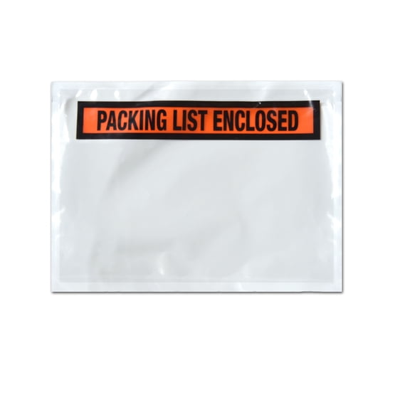 Packing List Pouches Shipping Label Panel/Full Face Enclosed Envelopes Adhesive