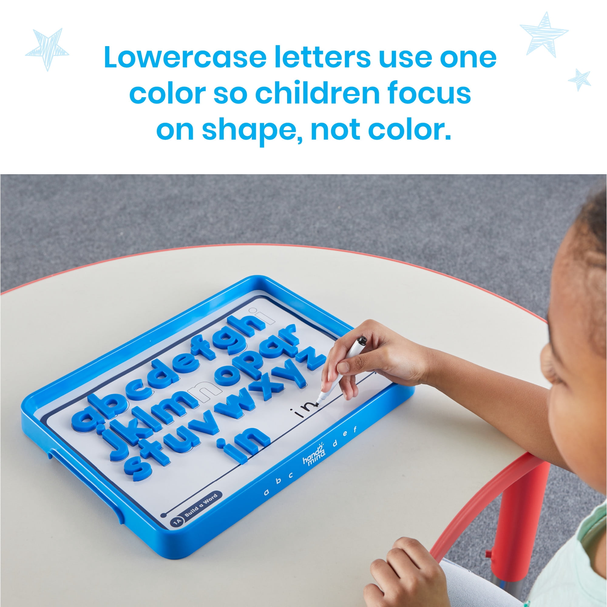 hand2mind Alphabet Word Work Student Set, 42 Lowercase Magnetic Alphabet Letters