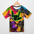 thumbnail image 4 of Share The Love T Shirts, 3D Print Short Sleeve for Boys Girls, Casual Graphic Tee Tops, 4 of 10