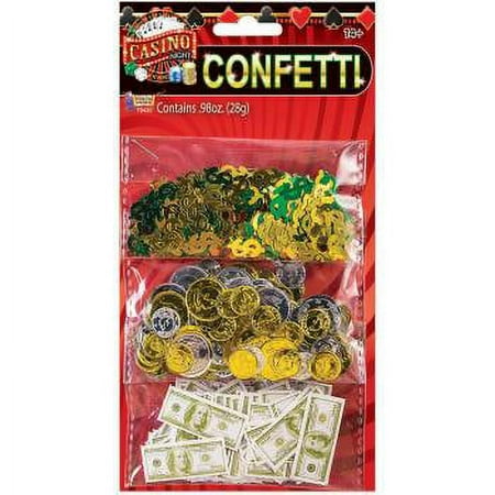 CASINO CONFETTI SET-MIN=12EACH 12 PACK