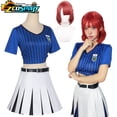thumbnail image 2 of Anime Teieri Anri Cosplay Vestido Mujer Blue Lock Disfraz Fiesta Halloween Disfraces Uniformes Verano, 2 of 4