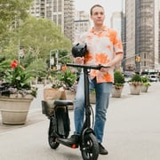 Hover-1 Alpha Cargo Electric Scooter for Teens, 16 mph Max Speed, UL 2272 Certified, Black