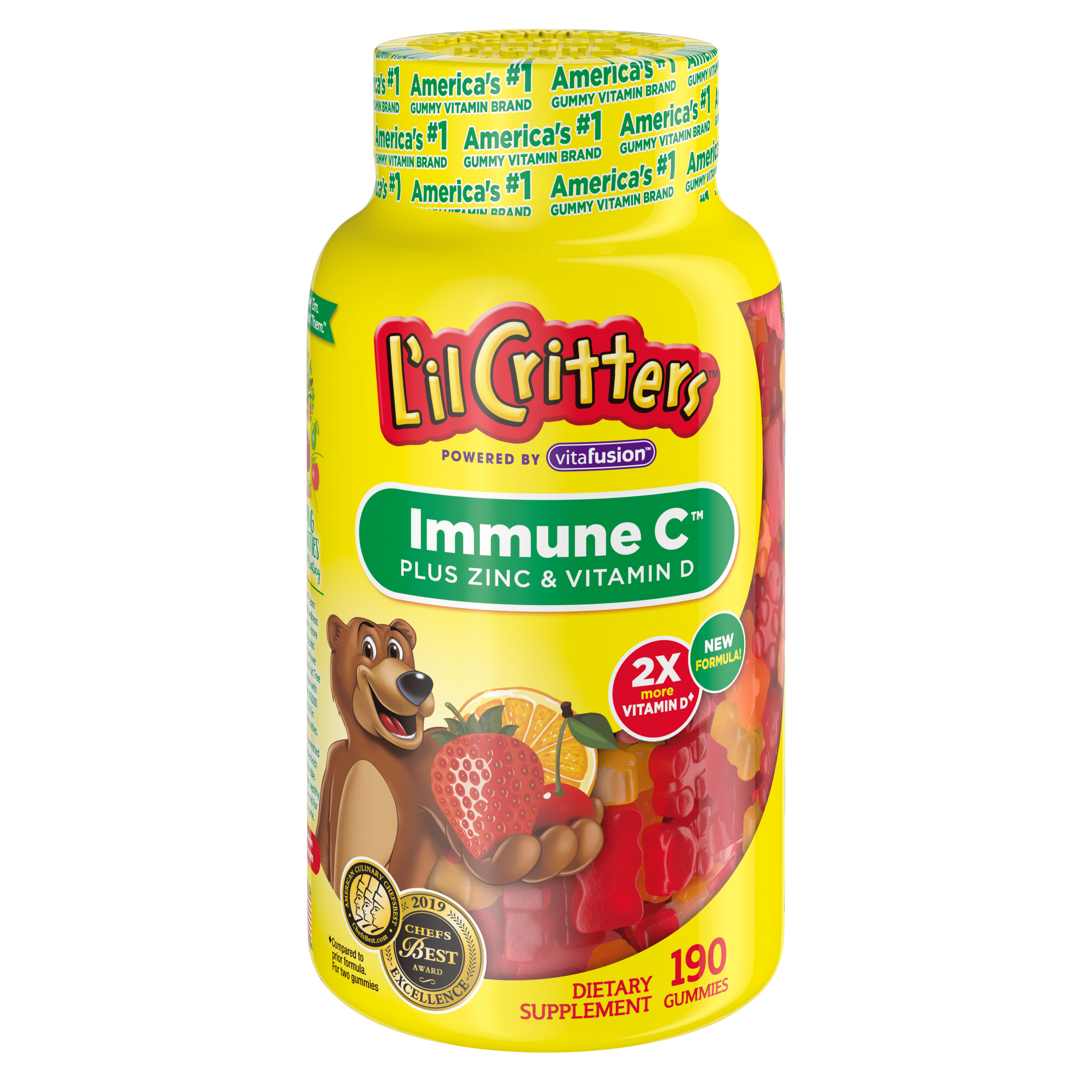 L'il Critters Immune C Plus Zinc and Echinacea, 190 Count