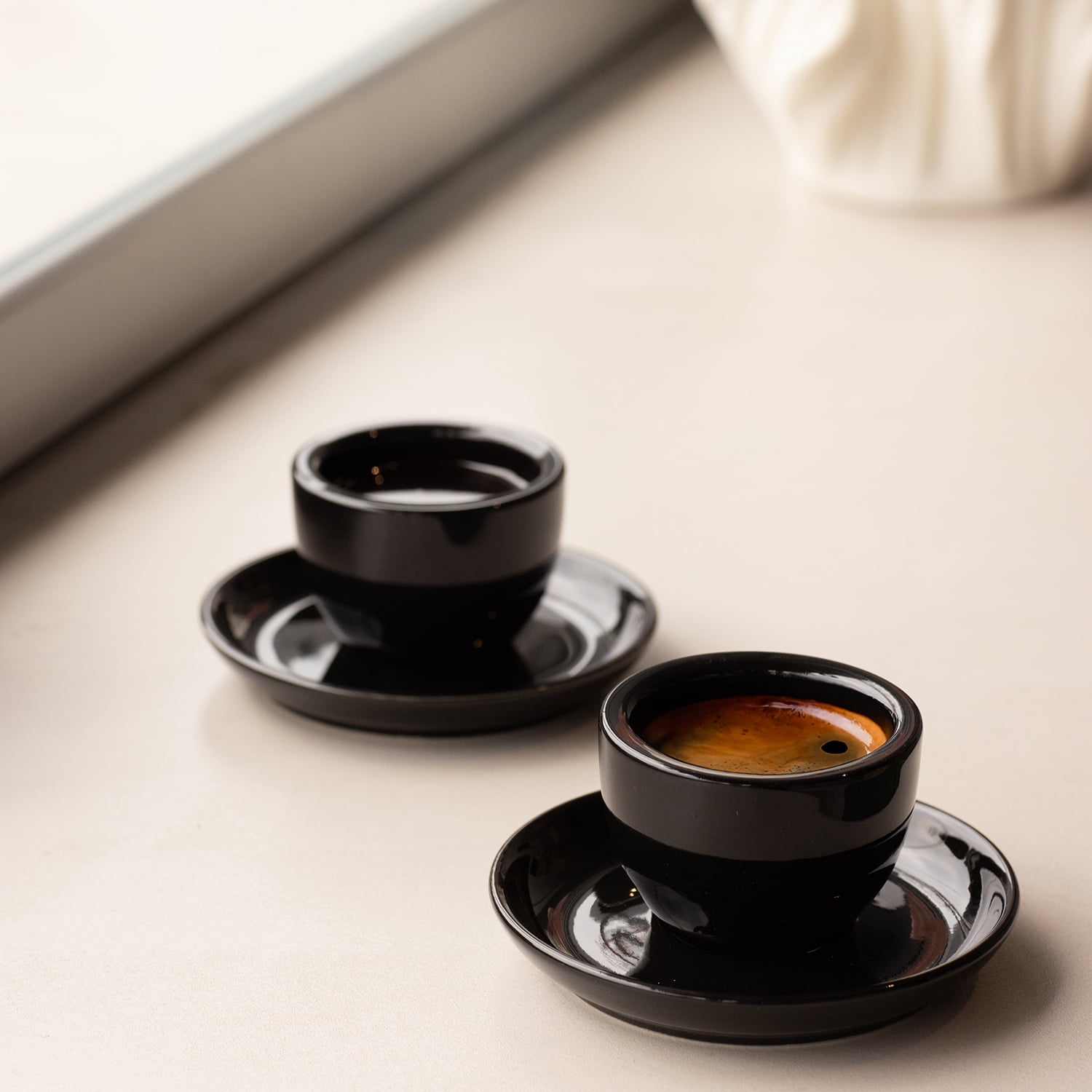 Vila KuChe Ceramic Espresso Coffee 80ml 2.7Oz Cups Set of 2