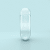 Clear Vegetarian Acid Resistant Enteric Empty Capsules Size 1 (Box of 125,000)