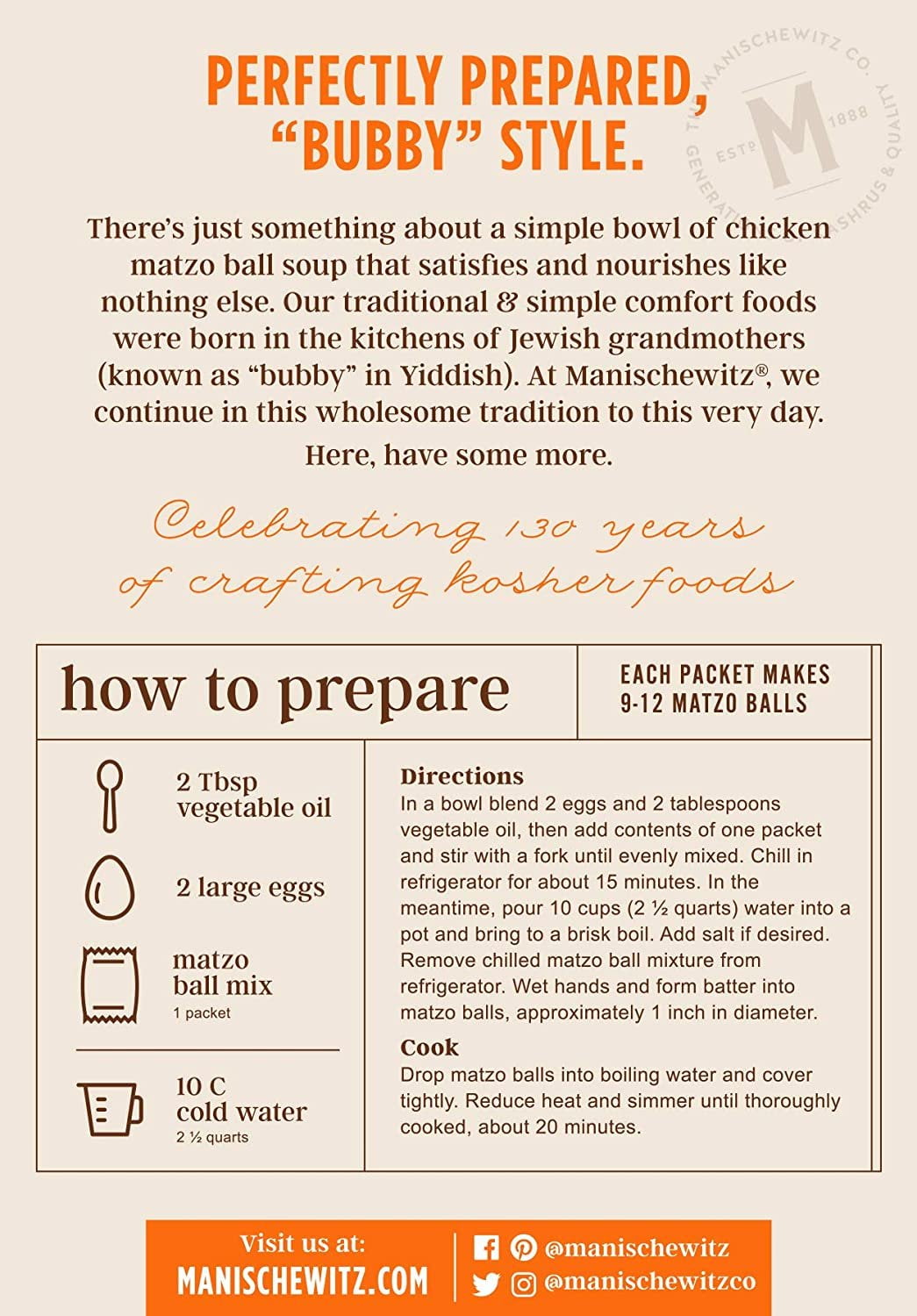 Manischewitz Matzo Ball Mix