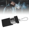 thumbnail image 1 of Travel Ash Tray, Lightweight Stainless Steel Lining  Double Layer Heat Insulation Portable Ashtray  for Outdoor for  Black,Silver,Marble Pattern,Flame Pattern, 1 of 7