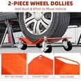 thumbnail image 2 of ChaoLink 4-Pack Car Dollies Set, Heavy Duty 6000 lb Car Roller Wheels with Brake for Garage, 2 of 7