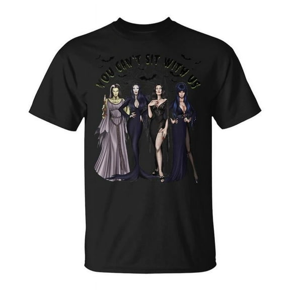 SR Ghoul Gang You Can't Sit With Us Goth Graphic Halloween T-Shirt