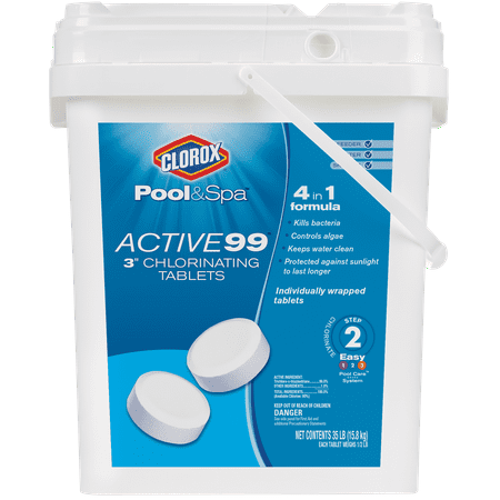 pool clorox spa active tablets chlorinating lb wrapped