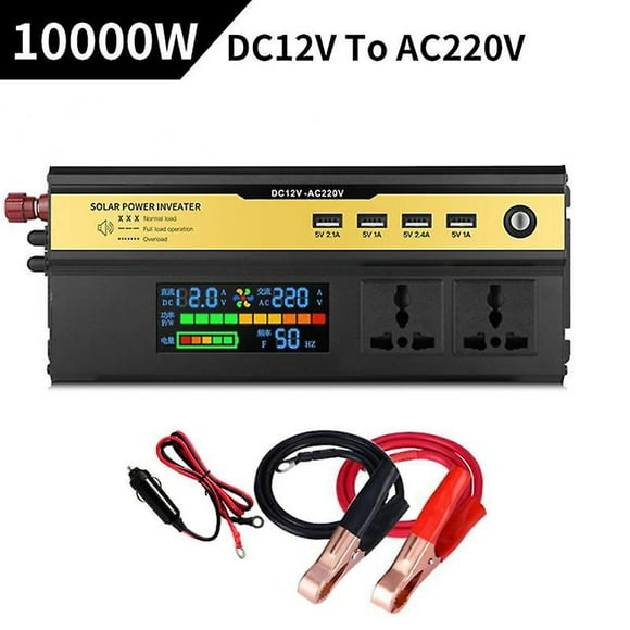 3000W/5000W/ 8000W/10000W Car Inverter Sine Wave Voltage Converter Adapter Multifunctional