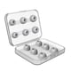 thumbnail image 1 of 12 tapones de silicona portátiles para los oídos con caja de almacenamiento, tapones de repuesto para los oídos. gris, 1 of 4
