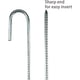 thumbnail image 3 of Estacas de metal para tienda de campaña de acero galvanizado resistente, estacas de jardín de 12 pulgadas, estacas de fijación con gancho en J para carpas, cenadores, trampolines, tiendas de campaña, 3 of 5