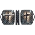 thumbnail image 6 of FOR U DESIGNS Cross Print Bible Cover for Women Men Lightweight Bible Carrier Tote Bag Large Capacity Protective Church Organizer Holder Bag with Handle, 6 of 7