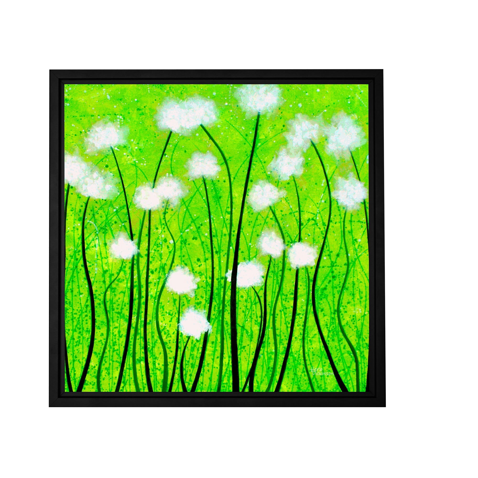 ArtWall Herb Dickinson "Fuzzy Feeling" Floater Framed Gallery-Wrapped Canvas