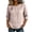❧203-Pink, variant on Women's Spring Summer Cotton Linen Loose Fit Half Sleeve Top Pullover Crop Top Half Sleeve Crew Neck Blouse for Women