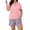LD Snow Pink, variant on PINKSIR Womens Pajama Sets Plus Size 2 Piece Short Sleeve Shorts Lounge Sets with Pockets