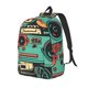 thumbnail image 1 of Balery Retro Pop Art Collage Mochila Clásica Impresa Básica para Viaje, Mochila Escolar Resistente al Agua, Mochila de Lona con Correas Ajustables-Medium, 1 of 5
