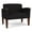OpenHouse Black, variant on Belmont Lounge Reception Waiting Bariatric Chair / Walnut Wood Legs / Light Gray
