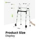 thumbnail image 3 of Andadores plegables compactos OasisSpace, ligeros y con ruedas delanteras para adultos mayores, con asistencia estándar para caminar, para espacios pequeños de hasta 136 kg., 3 of 5