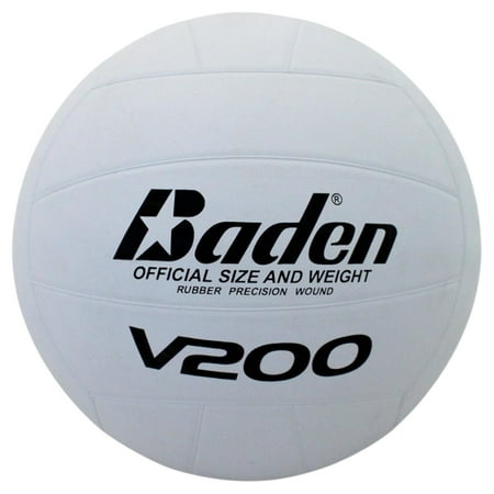 Baden V200 Official Size Rubber Volleyball - White