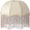 beige, variant on Slccxzc European Vintage Tassel Table Lamp Shade, 25CM Fabric Lamp Cover for E27 Bulb Floor Desk Lamp