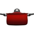 thumbnail image 2 of Bialetti 5.5-Quart Nonstick Aluminum Pasta Pot with Strainer Lid and Handles, PFOA-Free Nonstick Oval Cooking Pot and Lid, Red, 2 of 10