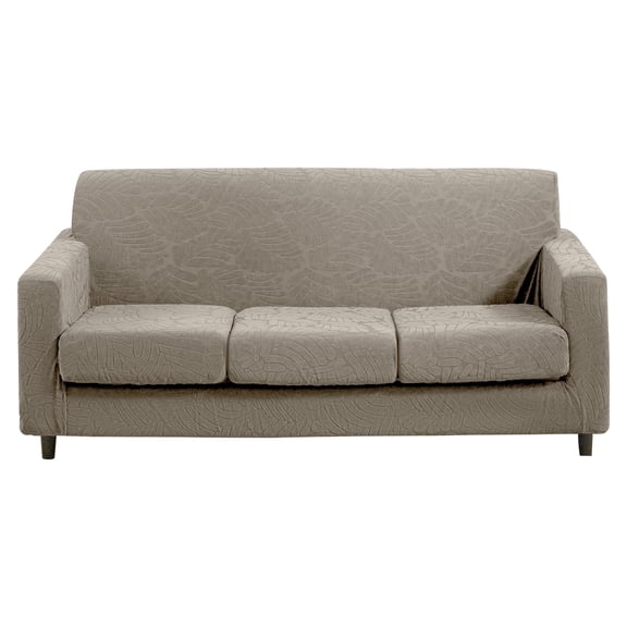 4 Piece High Stretch Sofa Slipcover Furniture Protector Form Fit Luxury Thick Sofa Cover for 3 Cushion Couch, Machine Washable