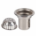 thumbnail image 2 of Slatcetga Roof Floor Drain Stainless Steel Non Blocking Balcony Outdoor Rain Bucket Drainage Parts Round 5in, 2 of 8