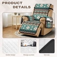 thumbnail image 5 of SCRAWLGOD Southwest Aztec Print Recliner Chair Cover Universal Non Slip Reclining Couch Cover Anti Scratch Stain Resistant Recliner Chair Slipcover for Pets, 5 of 7