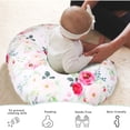 thumbnail image 5 of Funda de almohada de lactancia de flores, funda de almohada de lactancia para bebé, funda de almohada de lactancia para recién nacido, tela suave adecuada para bebés, 5 of 5