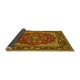thumbnail image 2 of Ahgly Company Indoor Round Medallion Yellow Traditional Area Rugs, 4' Round, 2 of 4