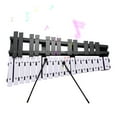 thumbnail image 2 of 30 Note Glockenspiel Foldable Xylophone, Percussion Musical Instrument for Adults and Kids, 5mm Thickness Aluminum Bars, 2 of 7