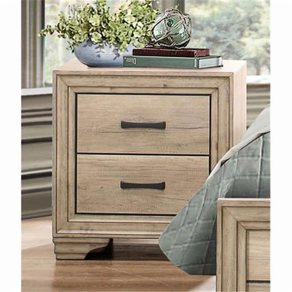 Home Elegance  Lonan Night Stand - Weathered