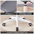 thumbnail image 6 of Modern Rolling Desk Chair, Adjustable Swivel Plastic Chair With 360-Degree Swivel Casters, Modern Vanity Computer Chair, Engineering Plastic Armless Chair For Bedrooms, Office, Study, Student, 6 of 9