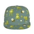 thumbnail image 2 of Haiem Cute Yoga Frogs Classic Snapback Cap Flat Bill Hat Baseball Cap Adjustable Size Cotton Dad Hat, 2 of 9
