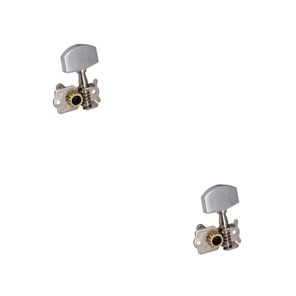 Inteprter 6 piezas clavijas de afinación de guitarra perilla de cabeza de máquina profesional reemplazo de ajuste 2Conjunto