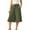 *1-Army Green, variant on Women's High Waisted Cotton-Linen Culottes,Drawstring Wide Leg Cropped Trousers For Women,Ladies Lightweight Summer Lounge Pants with Pockets,Wine,S-2XL