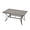 Dark Grey, variant on Patio Table for 4 Aluminum Outdoor Dining Table Square with Umbrella Hole Modern All Weather Table for Backyard Garden Deck Poolside, Brown